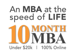 10-month MBA graphic