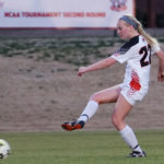 Abbey Smith playing soccer
