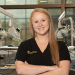 Amanda Sahm in lab