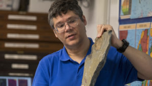 Dr. David Campbell teaching Geology