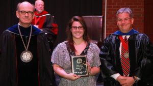 Keely Ford receives award at GWU