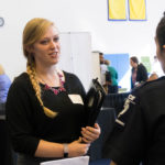Lauren Mahoney at a career fair