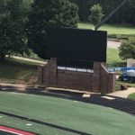 the new scoreboard is installed