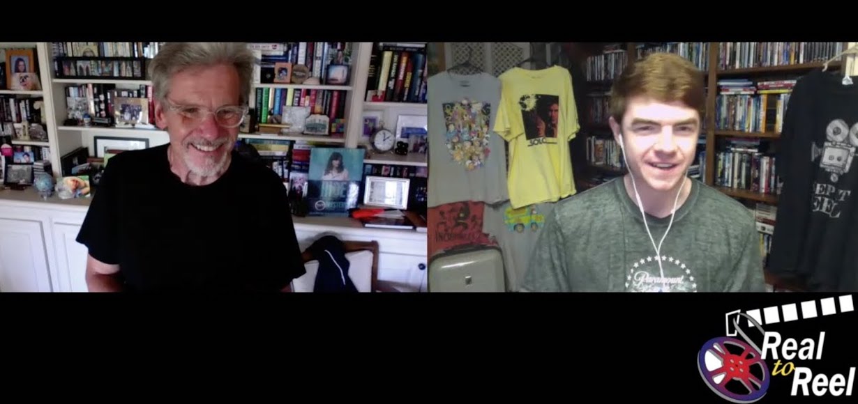 A screenshot of Thomas Manning interviewing a filmmaker