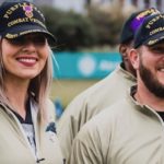 Samantha and Benjamin are honored as purple heart veterans