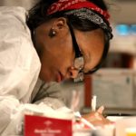 nursing business student studying