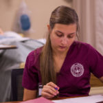 nursing student studying