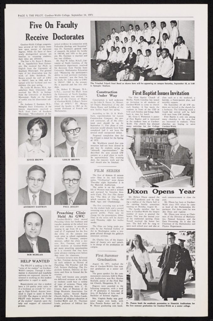 A digital copy of a page from the Sept. 1971 Pilot