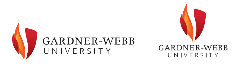 GWU horizontal and stacked logos shaded and in full color