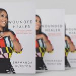 A photo featuring three of Shamanda Burston's books