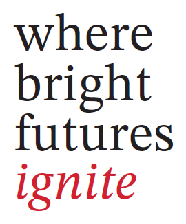 Where Bright Futures Ignite Stacked Tagline Lockup Image