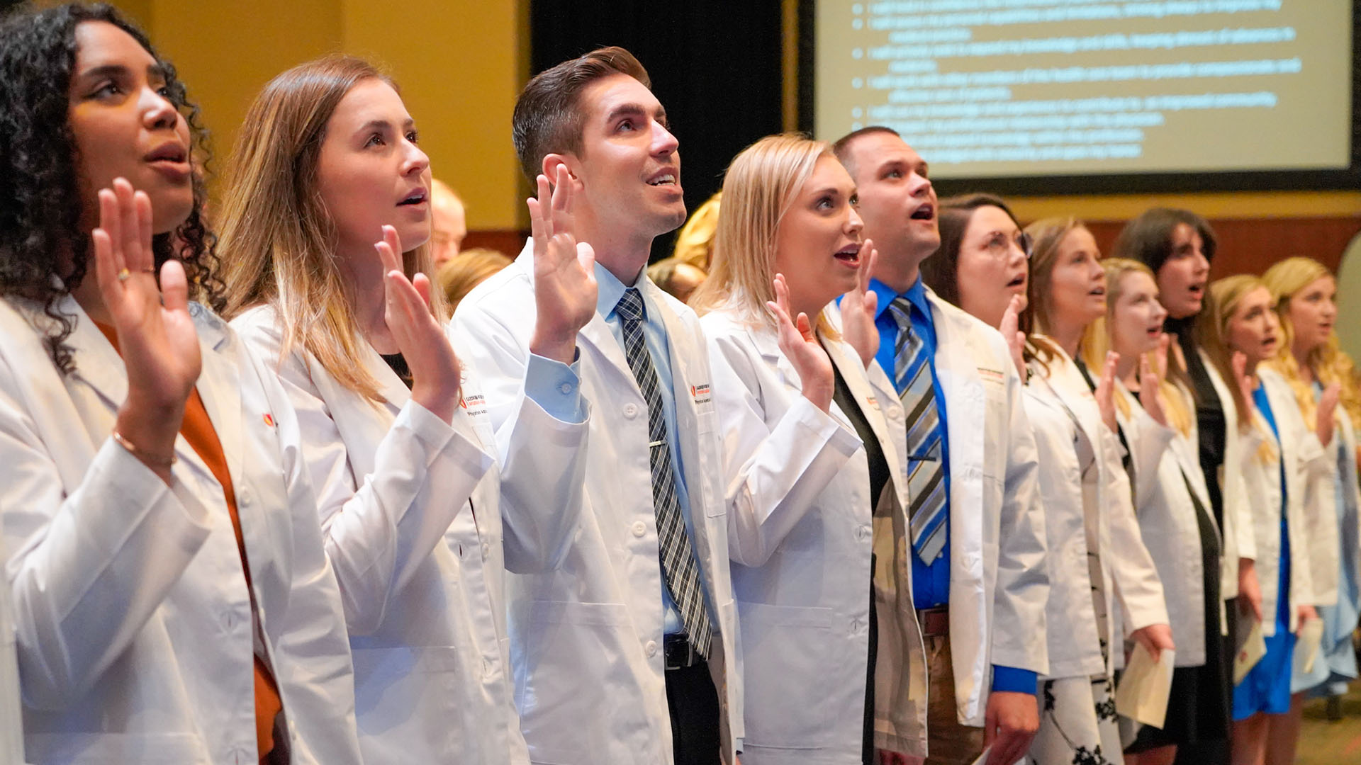 PA Students at white coat ceremony
