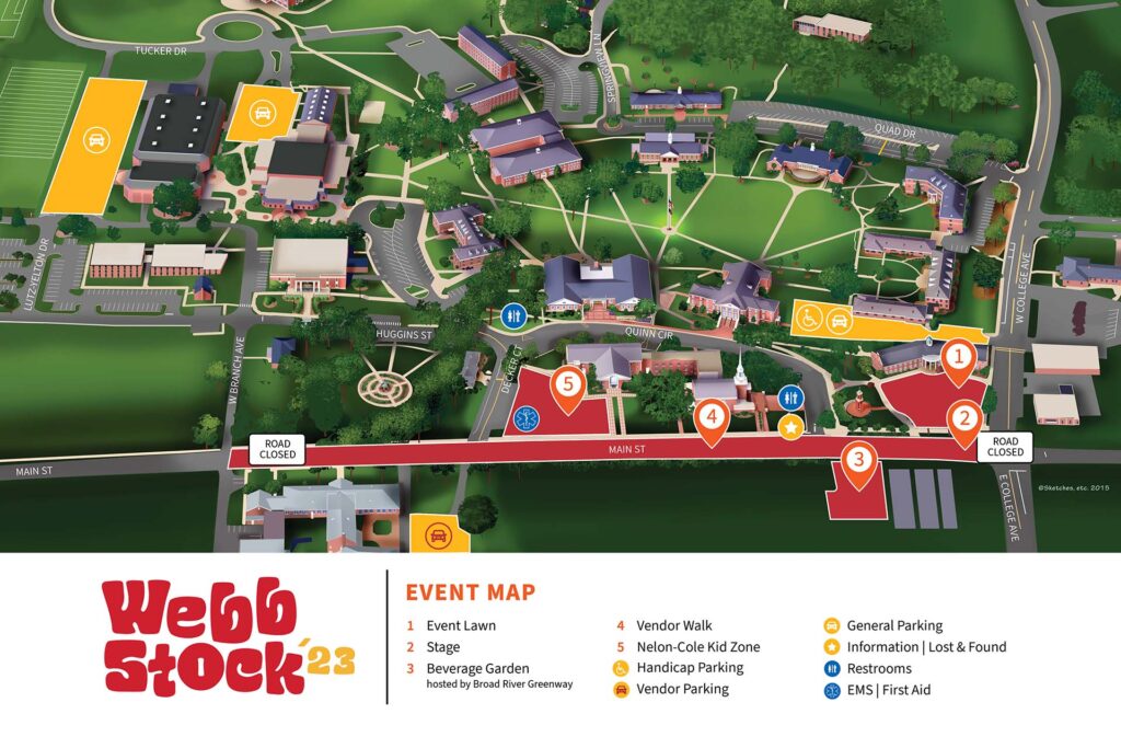 Webbstock Festival Map
