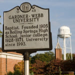 The state historical marker for Gardner-Webb University
