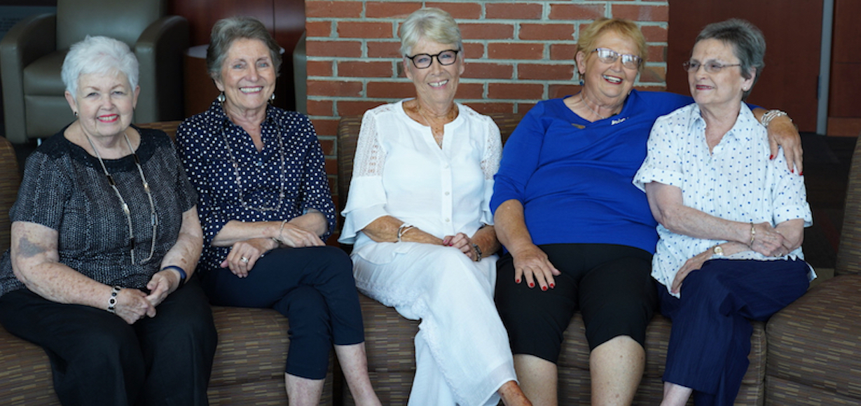 Five ladies who formed a bond at Gardner-Webb in the 60s.
