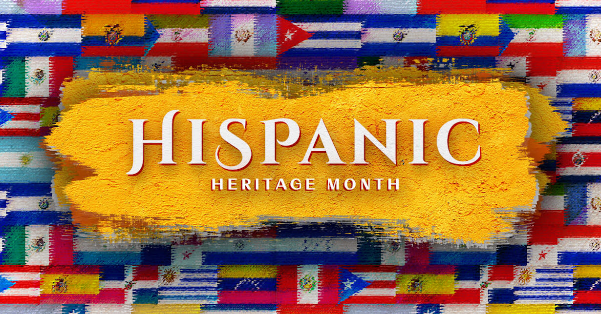 a graphic banner to celebrate Hispanic Heritage Month