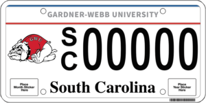 SC license plate