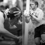 A collage of hall of fame inductees, from left, Daniel Cooke, Daniel Elliott, Tyler Kettering and Evgeny Slesarev