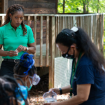 Tayuanee Dewberry with Girl Scouts