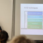 Tim Kernicky makes a presentation in a GWU math class