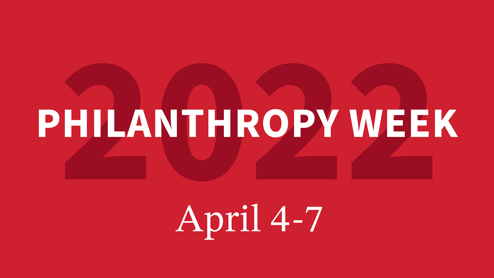 philanthropy week banner