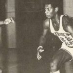 John Drew plays basketball