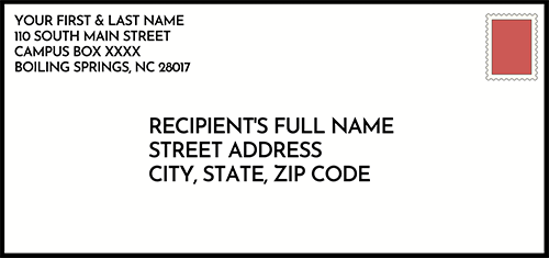 example of addressed envelope