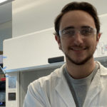 Jared Reeder poses in the UNC-Charlotte Department of Chemistry Nanoscale Bioengineering