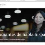 a screen shot of the hispanic admissions pageheri