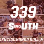 A collage of sports photos with the No. 339 Big South student-athletes named to honor roll.