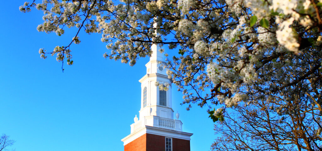 The steeple of Dover Chapel