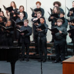 The GWU choir sings at last year's festival of lights.