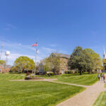 a landscape shot of the GWU quad
