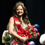 The pageant winner poses after being named Miss GWU