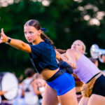 Carolina Crown guard members practice