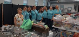 The Gardner-Webb Team poses before the baby shower ministry.