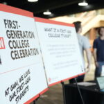 a poster celebrating first-gen students