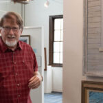 Hal Bryant talks about his painting on exhibit at the Cleveland County Arts Council.