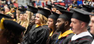 A photo of graduates at December Commencement