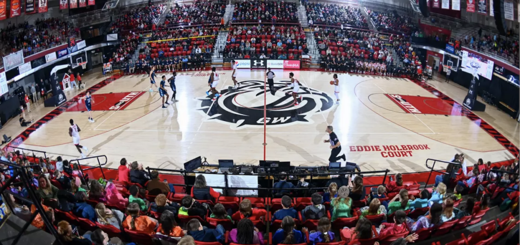 LYCC court during a basketball game