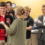 Will Brooks is surprised with the Tucker Scholarship at Pinnacle Classical Academy