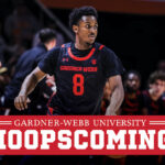 A graphic for Hoopscoming 2025 with a basketball player