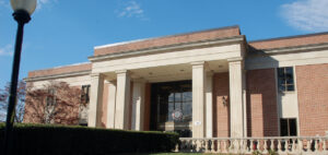 The exterior of Dover Library