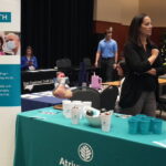 Atrium Health Booth at a recent campus event