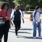 Students tour campus
