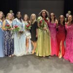 Contestants in the Miss GWU Pageant and people who helped