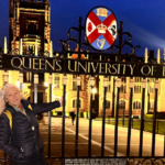Alana Dagenhart poses outside Queens University Belfast