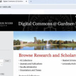 a screenshot of the digital commons web page