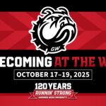 Runnin' Bulldog Homecoming graphic
