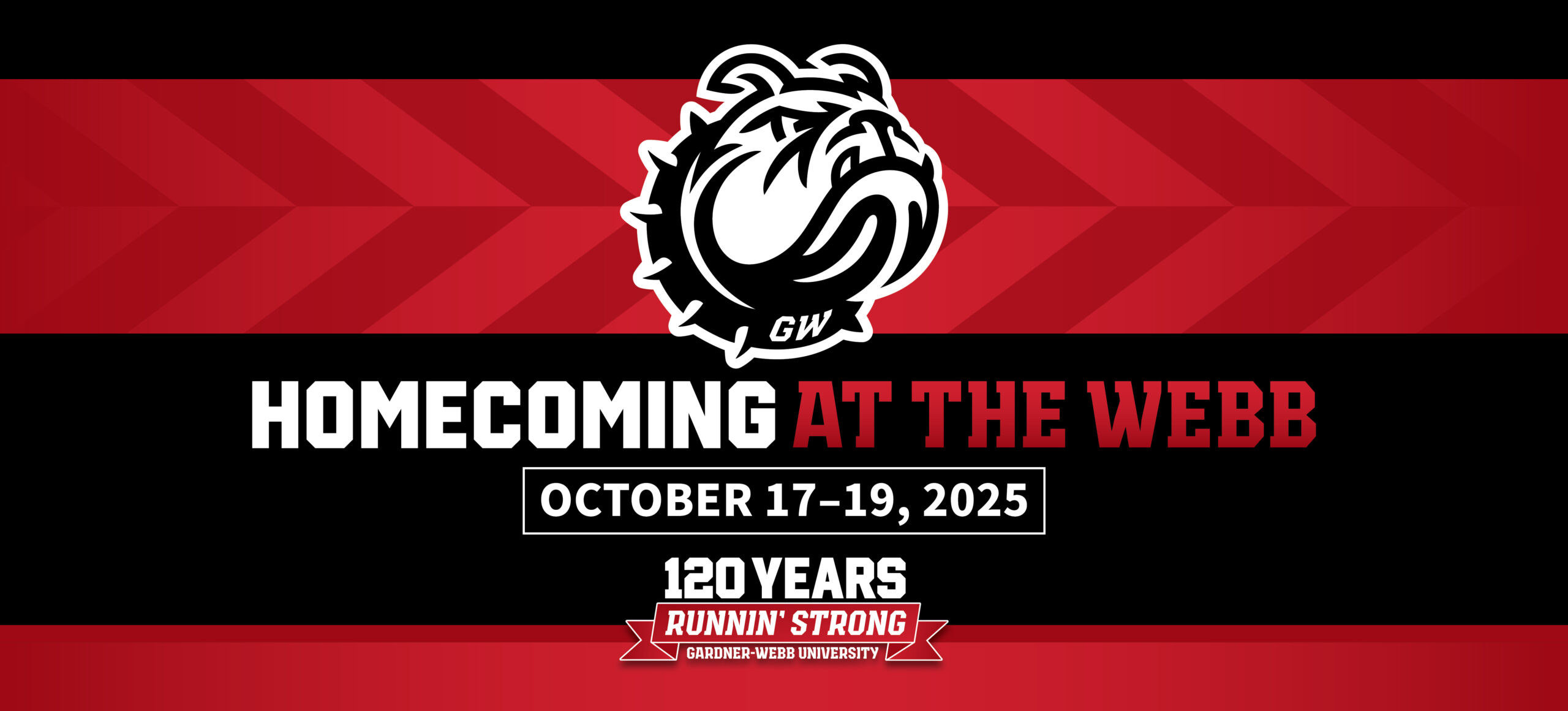 Runnin' Bulldog Homecoming graphic